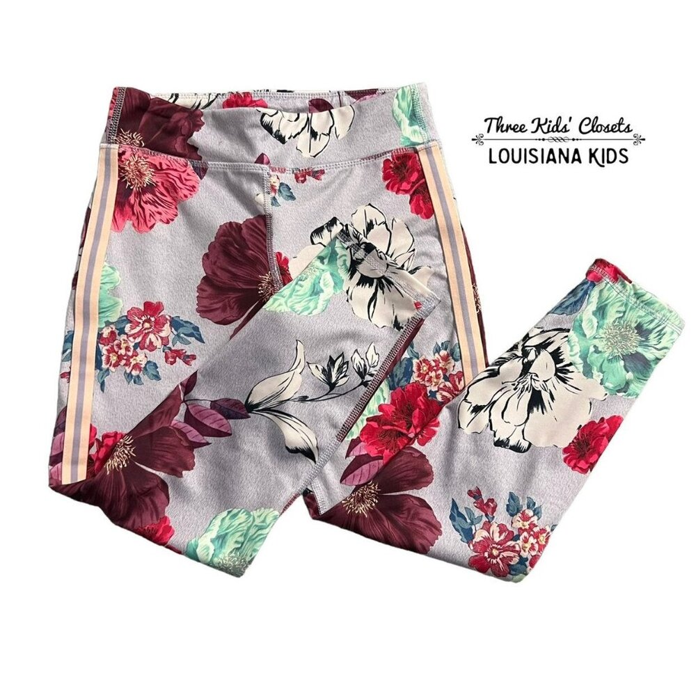 Old Navy Sz L (10/12) Active Floral Leggings
